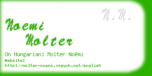 noemi molter business card